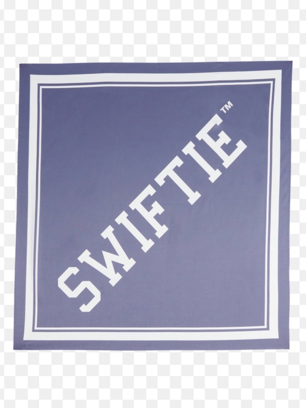 Official Taylor Swift "Swiftie" Bandana 2022 Merchandise Collection PurpleWhite